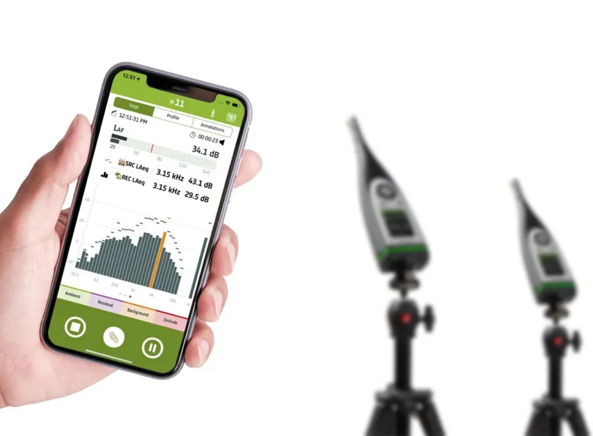 HBK 2245 Sound Level Meter with phone data